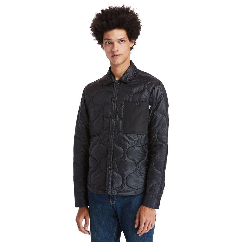 Chaquetas Timberland Hombre Heritage Long-Sleeve Onion-Quilted Shirt Negras - Chile ABI-169034